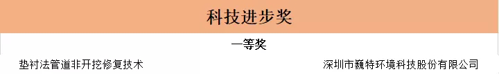 重磅！巍特环境获2021年广东省非开挖技术协会科学技术奖一等奖